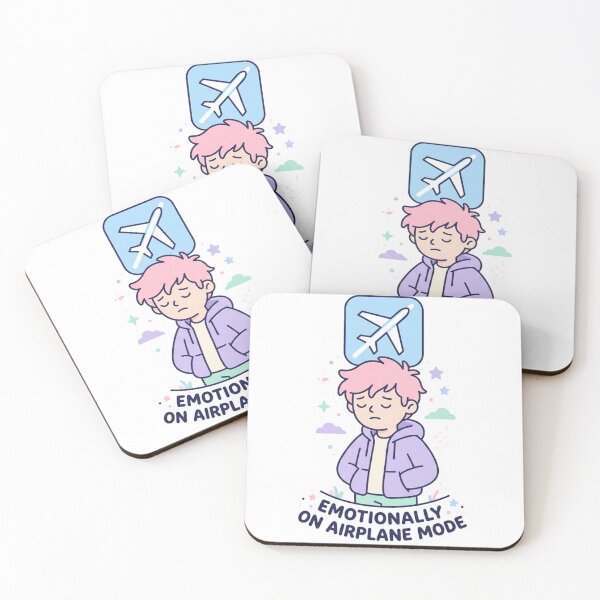 Item preview, Emotionally on Airplane Mode – Cute Introvert Mood Illustration designed and sold by DeV11.