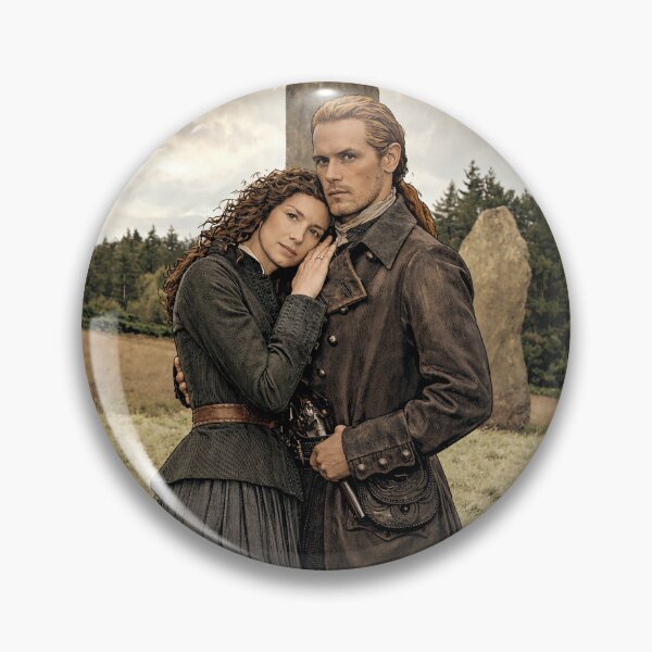 Item preview, Sam Heughan and Caitriona Balfe from the Outlander series (fan art) designed and sold by PopCultureAndStuff.
