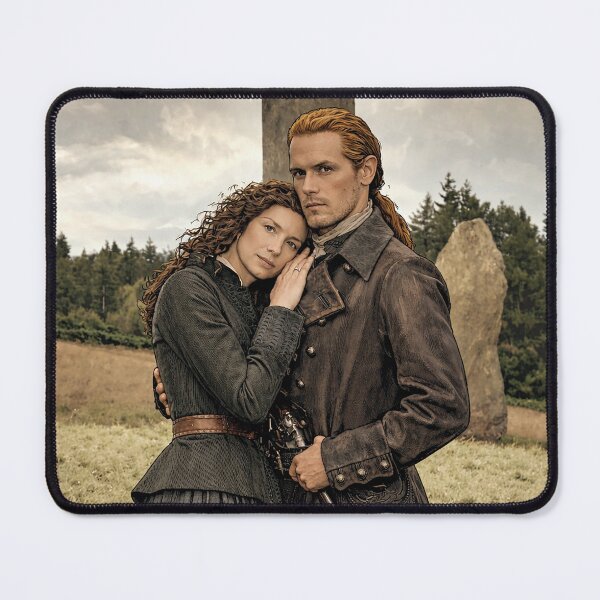 Item preview, Sam Heughan and Caitriona Balfe from the Outlander series (fan art) designed and sold by PopCultureAndStuff.