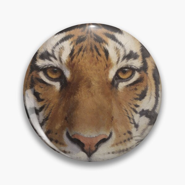 Item preview, Tiger Portrait – Minimal Neutral Wildlife Wall Art Print designed and sold by QuietCanvasArtworks.