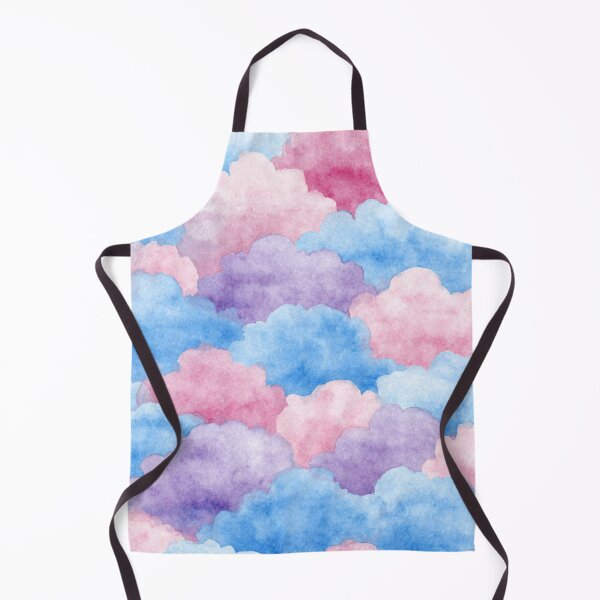 Item preview, Pastel Watercolor Clouds Aesthetic Pattern designed and sold by NicolasGlowArt.
