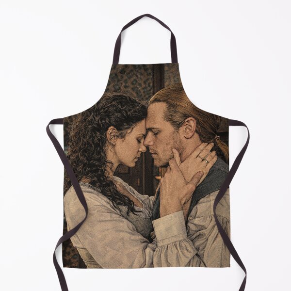 Item preview, Sam Heughan and Caitriona Balfe from the Outlander series kissing (fan art) designed and sold by PopCultureAndStuff.