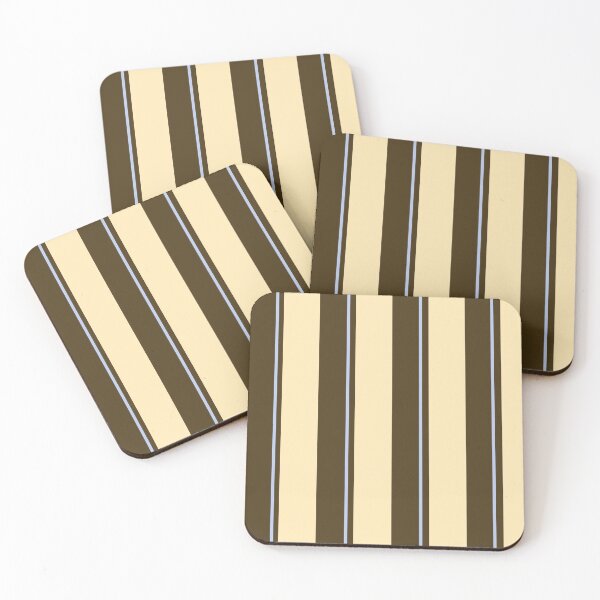Item preview, Cool striped pattern - yellow - brown - baby blue designed and sold by maddiesmoments.