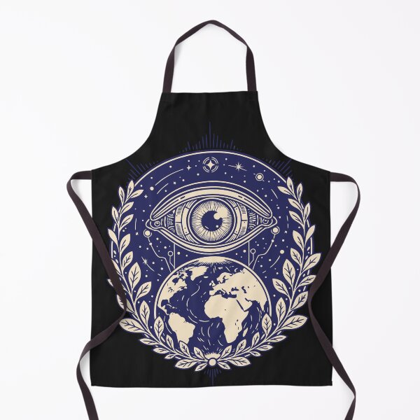 Item preview, All Seeing Eye Cosmic Earth Vintage Occult Mystical Art designed and sold by Cipher & Soul.
