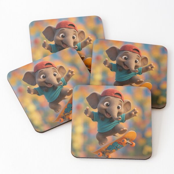 Item preview, Skater Sumatran Elephant designed and sold by Sillytoe.