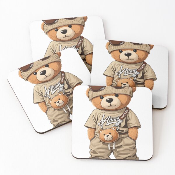 Item preview, Cool Plush Bear with Beanie and Shades - Street Culture Art designed and sold by AetherEcho.
