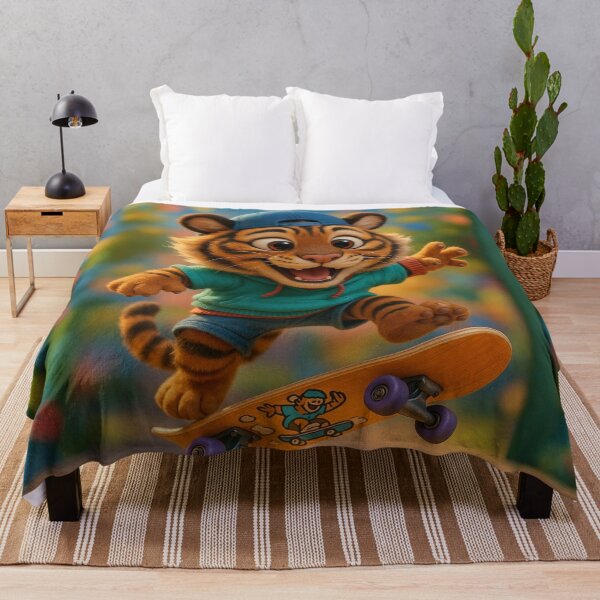 Item preview, Skater Sumatran Tiger designed and sold by Sillytoe.