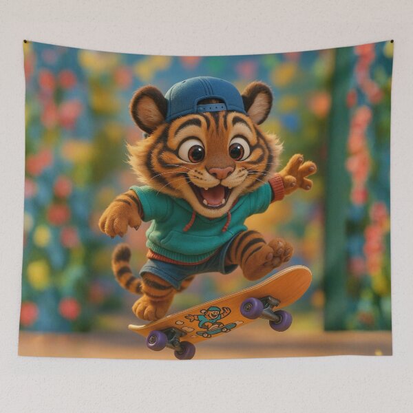 Item preview, Skater Sumatran Tiger designed and sold by Sillytoe.