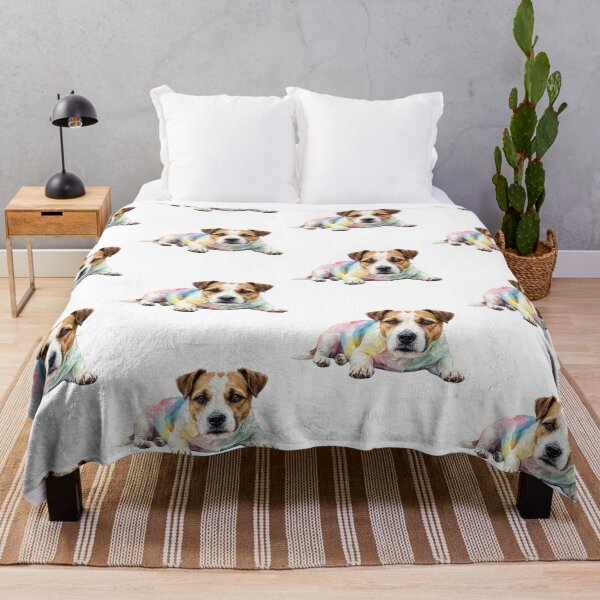 Item preview, Jack Russell Terrier Colorful Sitting Lazy designed and sold by Prints by Mat.