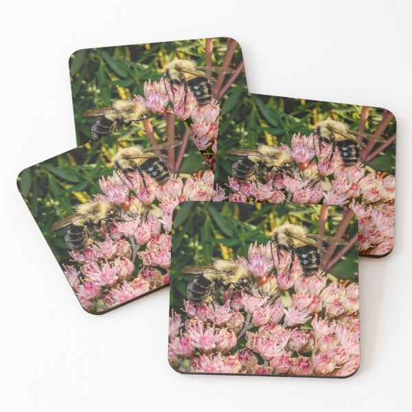Item preview, Where Two Bees Meet Among the Pink Blossoms designed and sold by Susarellis.