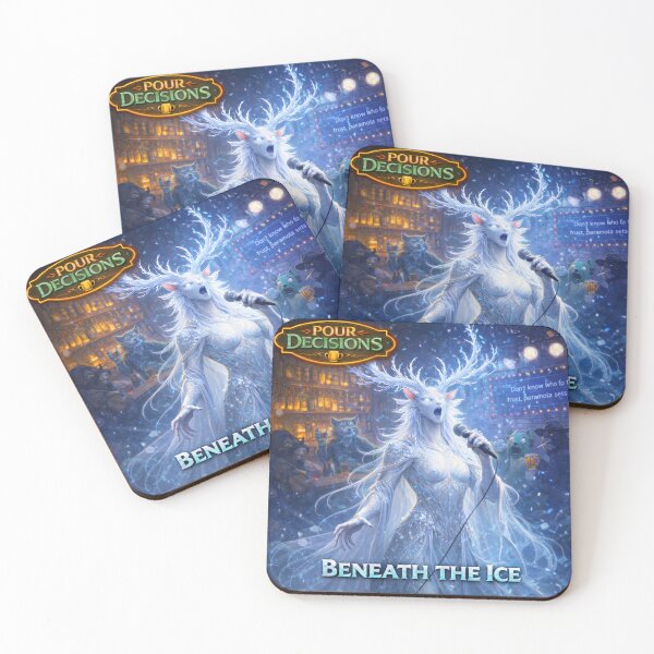 Item preview, Beneath the Ice — Pour Decisions Kael Driftborn Art designed and sold by A Sinister Sly.