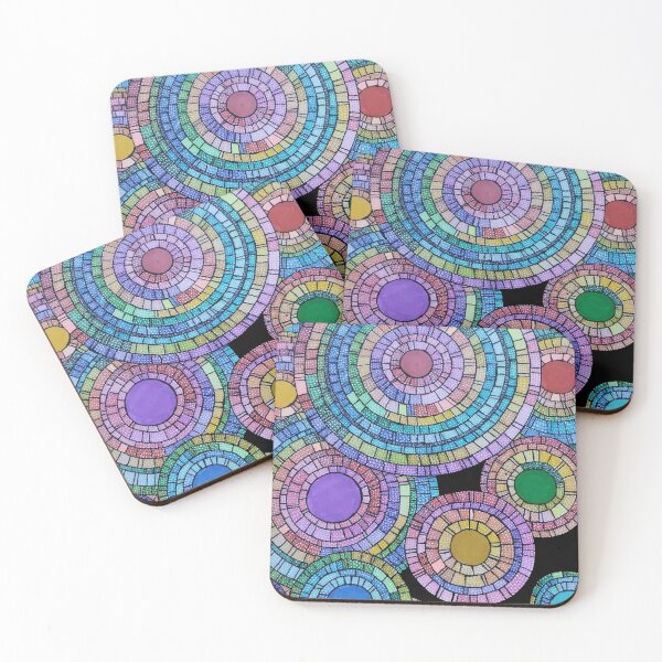 Item preview, Mosaic Suns - Hand Drawn ASMR Mindful Mandala Pattern  designed and sold by AJPrettyObscene.