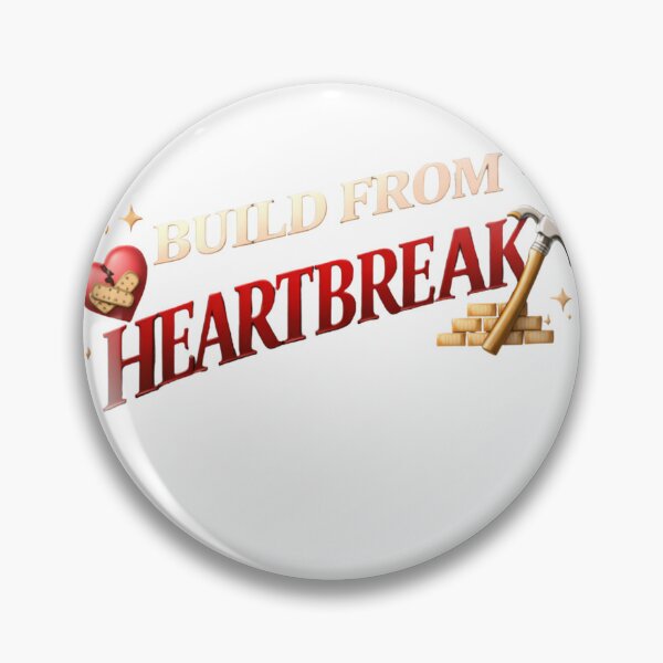 Item preview, Building From Heartbreak Self-Love Empowerment Quote designed and sold by JagrDesigns.
