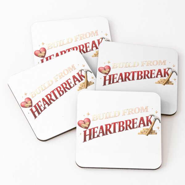 Item preview, Building From Heartbreak Self-Love Empowerment Quote designed and sold by JagrDesigns.