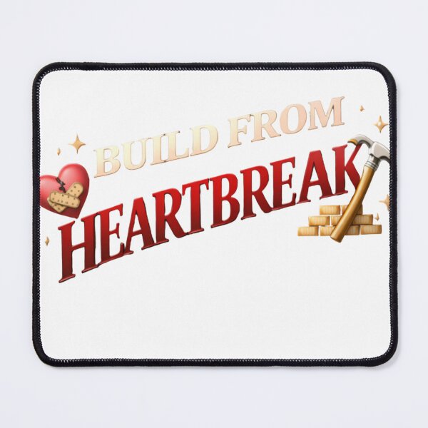 Item preview, Building From Heartbreak Self-Love Empowerment Quote designed and sold by JagrDesigns.