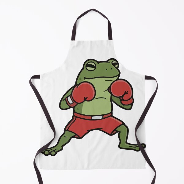 Item preview, Boxing Frog with Red Gloves Sports Illustration designed and sold by Floomart.