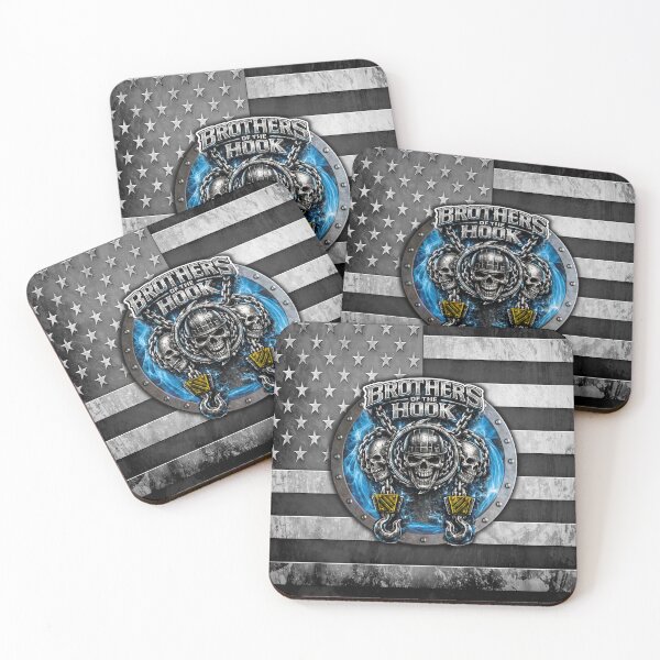 Item preview, Brothers of the Hook – Rigger Skull Crane Operator American Flag Design designed and sold by artistwill.
