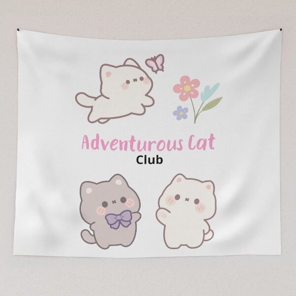 Item preview, Adventurous cat club designed and sold by NaraviStudio.