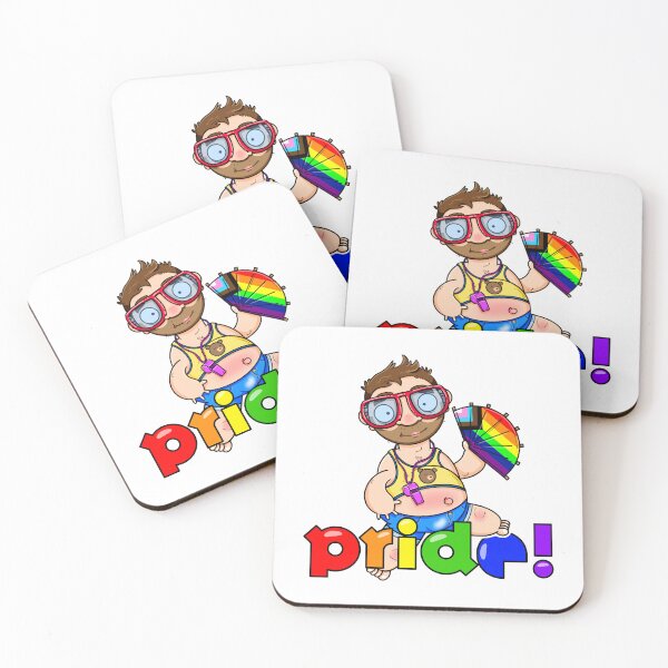 Item preview, Burtys Gay Pride Celebration | Cute LGBTQ Pride Illustration designed and sold by Burty's Bits.