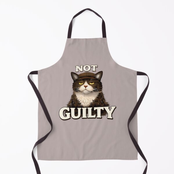 Item preview, Not Guilty T-Shirt - Funny Sarcastic Cat Shirt/Attitude Cat Tee/Domestic Cat Chaos/Minimalist Cat Humour/Cat Lover Gift designed and sold by Halejo68.