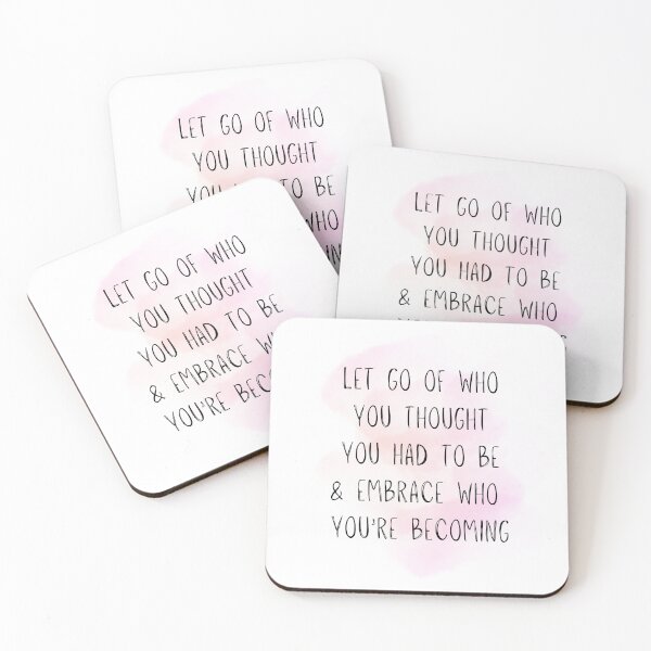 Item preview, Let go of who you thought... designed and sold by bruise+blush.