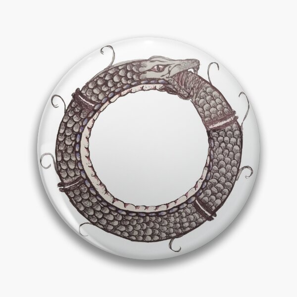 Item preview, Jormungandr - Hand Drawn Biro Viking Sketch Snake  designed and sold by AJPrettyObscene.