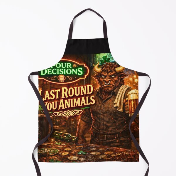 Item preview, Last Round You Animals — Pour Decisions Muggs McGrunt Art designed and sold by A Sinister Sly.