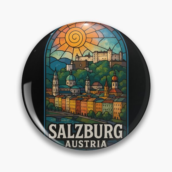 Item preview, Salzburg Austria Europe Stained Glass designed and sold by TomFrontierArt.