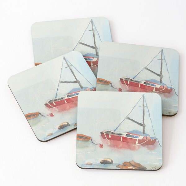Item preview, Watercolor Boat At Sea designed and sold by Tracey1401.