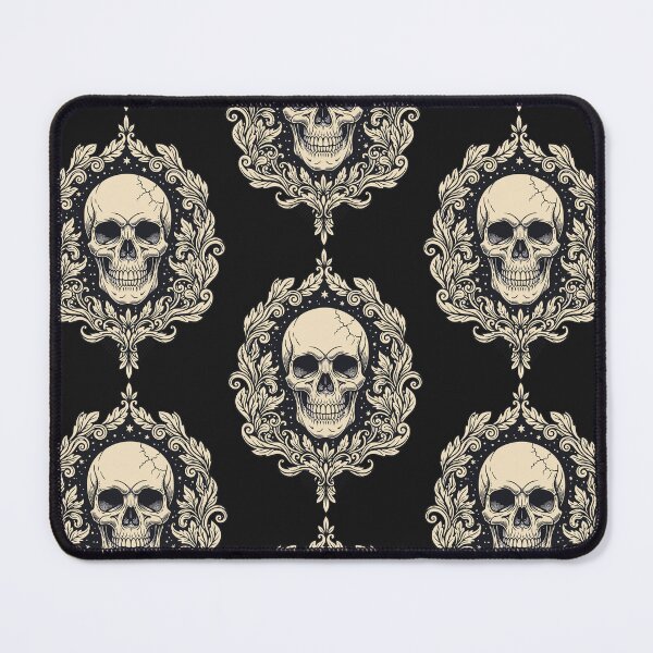 Item preview, Vintage Gothic Skull Ornate Baroque Frame Memento Mori Art designed and sold by Cipher & Soul.