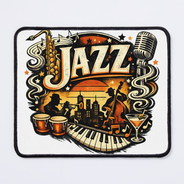 Item preview, Jazz Vintage Retro Band Design for Music Lovers designed and sold by RickE.