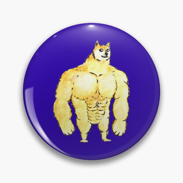 Item preview, Muscular Doge painted in watercolor designed and sold by fmpanis98.