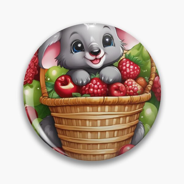 Item preview, Adorable Baby Koala Peeking from Berry Basket designed and sold by CASASIS_MERCH.