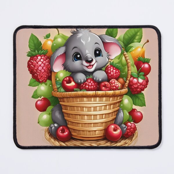 Item preview, Adorable Baby Koala Peeking from Berry Basket designed and sold by CASASIS_MERCH.