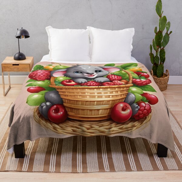 Item preview, Adorable Baby Koala Peeking from Berry Basket designed and sold by CASASIS_MERCH.