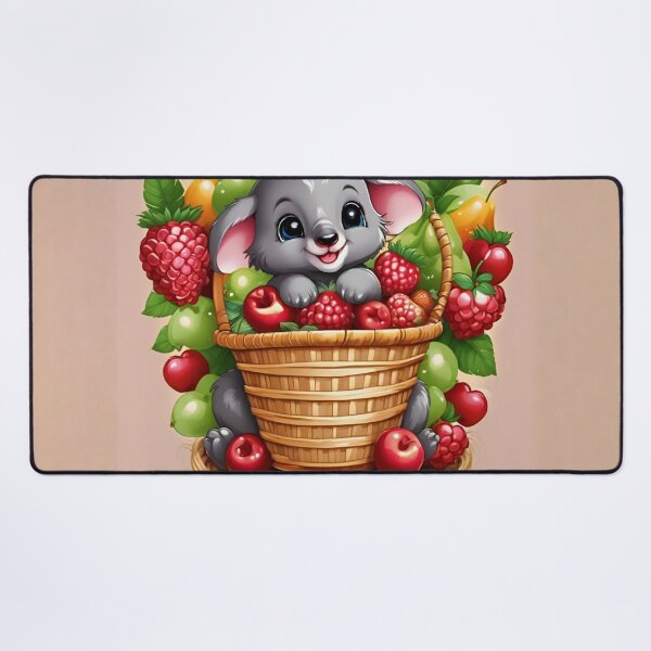 Item preview, Adorable Baby Koala Peeking from Berry Basket designed and sold by CASASIS_MERCH.