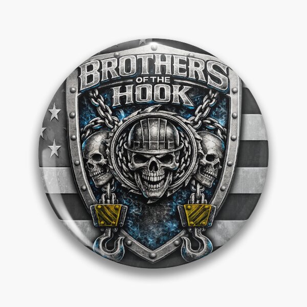 Item preview, Brothers of the Hook – Rigger Skull Crane Operator American Flag Design designed and sold by artistwill.