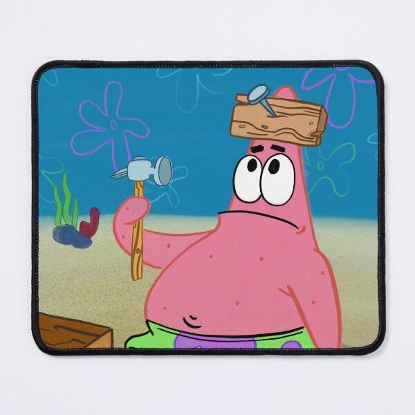 Item preview, Patrick with a board on his head designed and sold by Blank Pepper Art.