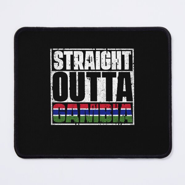 Item preview, Straight Outta Gambia Flag designed and sold by CosmoKitsch.