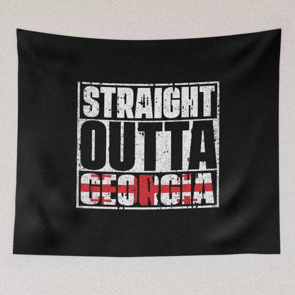 Item preview, Straight Outta Georgia Flag designed and sold by CosmoKitsch.