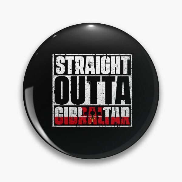 Item preview, Straight Outta Gibraltar Flag designed and sold by CosmoKitsch.