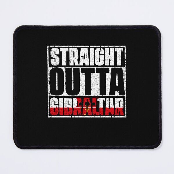 Item preview, Straight Outta Gibraltar Flag designed and sold by CosmoKitsch.