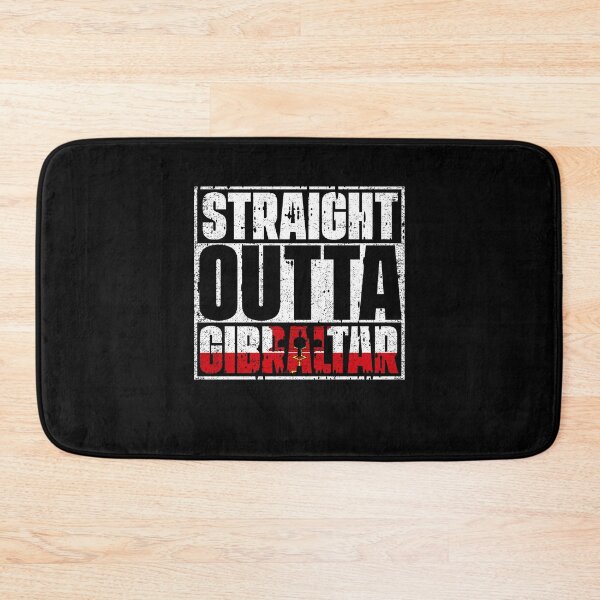 Item preview, Straight Outta Gibraltar Flag designed and sold by CosmoKitsch.