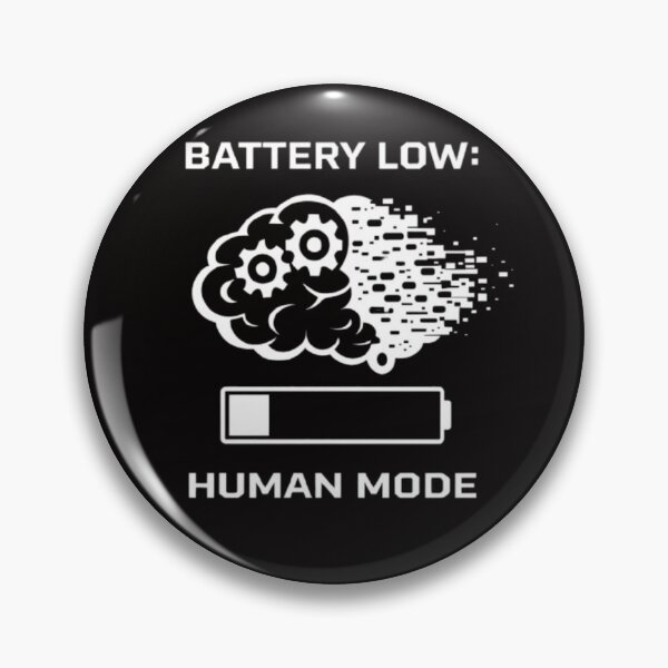 Artikelvorschau, Battery Low: Human Mode | Funny Introvert Design entworfen und verkauft von MS-DesignArt.