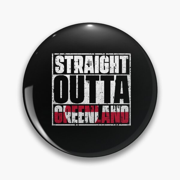 Item preview, Straight Outta Greenland Flag designed and sold by CosmoKitsch.