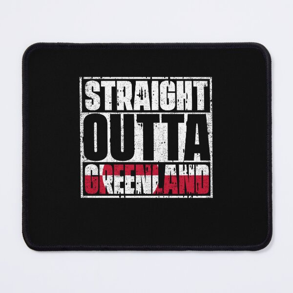Item preview, Straight Outta Greenland Flag designed and sold by CosmoKitsch.