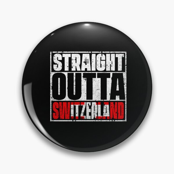 Item preview, Straight Outta switzerland Flag designed and sold by CosmoKitsch.