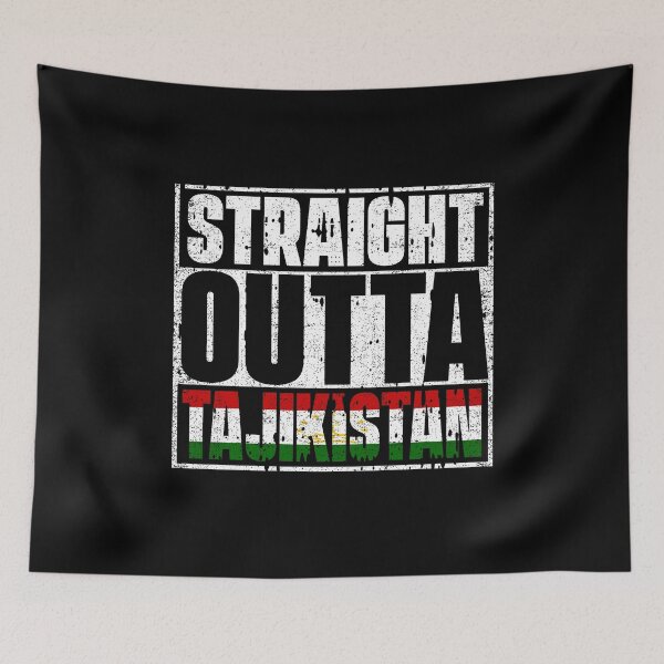 Item preview, Straight Outta Tajikistan Flag designed and sold by CosmoKitsch.