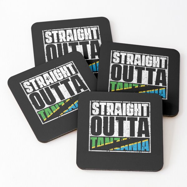 Item preview, Straight Outta Tanzania Flag designed and sold by CosmoKitsch.