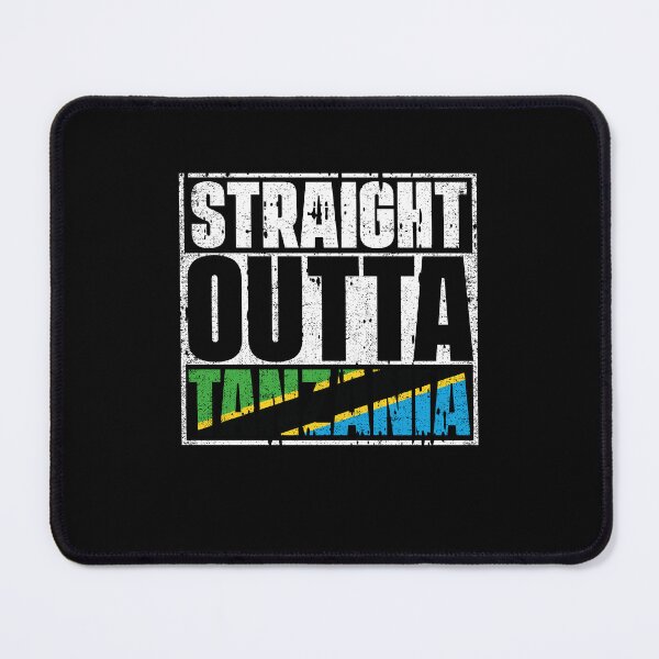 Item preview, Straight Outta Tanzania Flag designed and sold by CosmoKitsch.